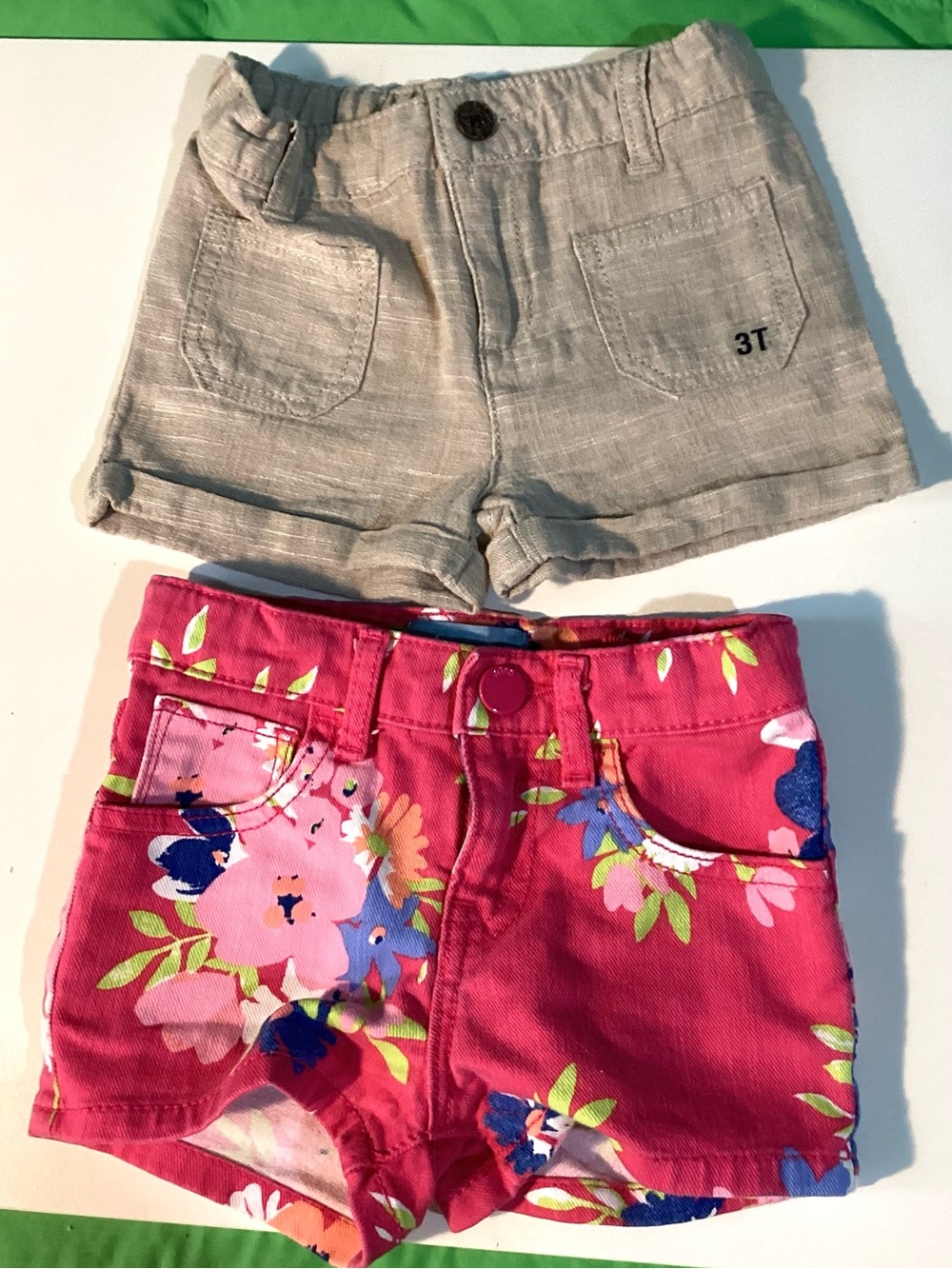 2 short pants Size 3T. Baby Gap & Thougskins